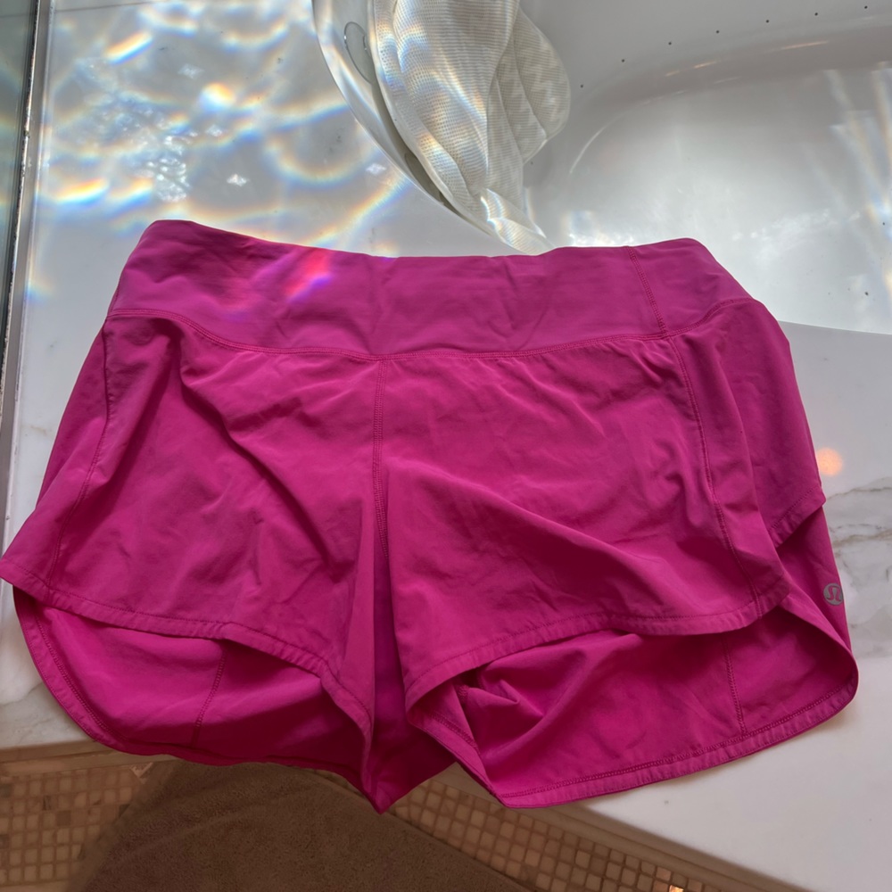 Lululemon Sonic Pink 4 inch speed ups size 12